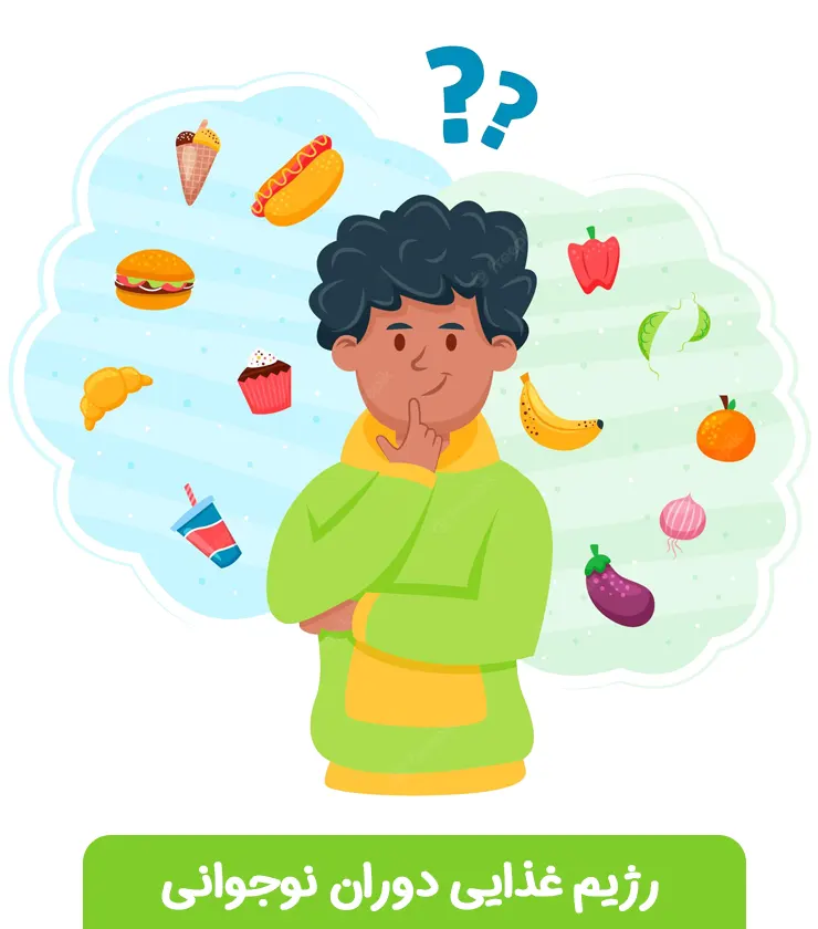 رژیم غذایی دوران نوجوانی رژیم نوجوانان
