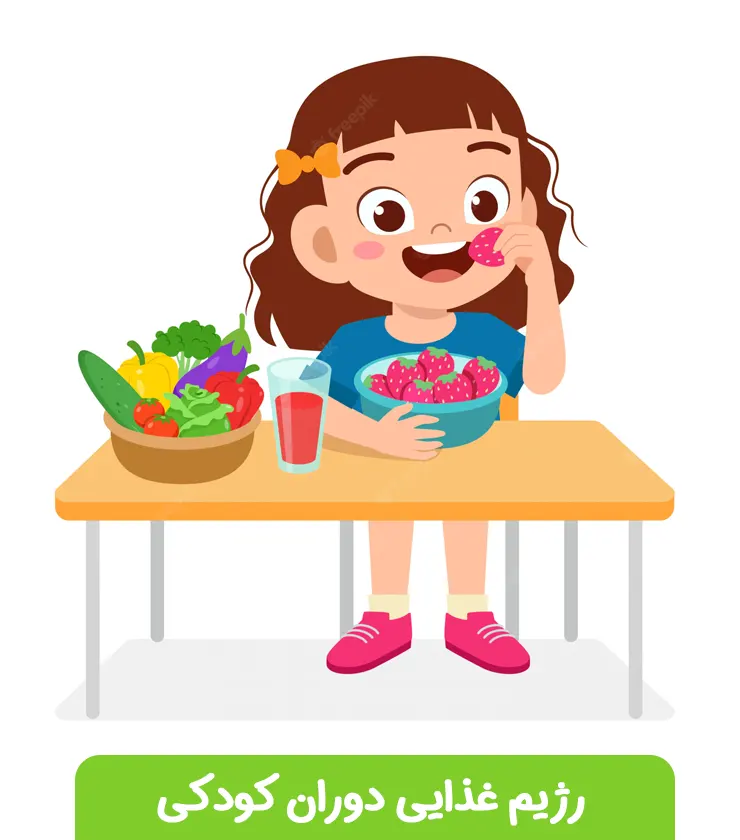 رژیم غذایی دوران کودکی رژیم غذایی کودکان